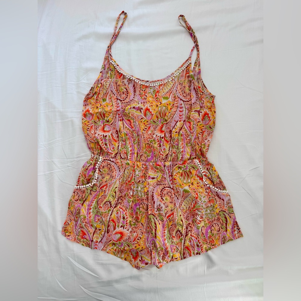 Victoria's Secret Multicolor Paisley Romper